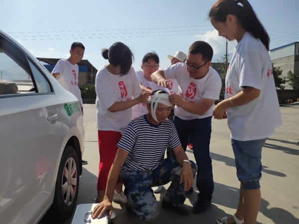 隴南駕校道路交通事故消防演練活動